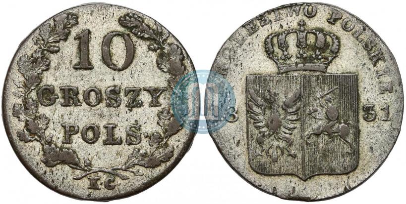 Picture 10 groszy 1831 year KG "Polish uprising"