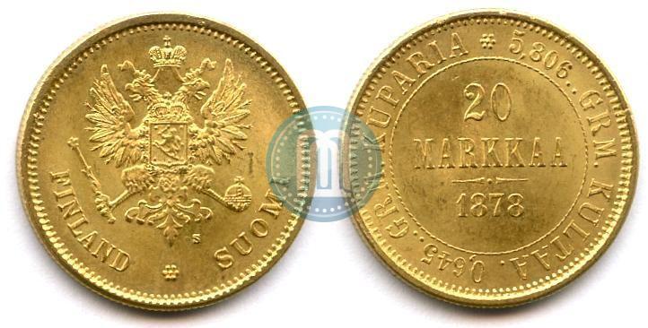 Picture 20 markkaa 1878 year S 