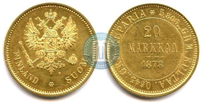 Picture 20 markkaa 1878 year S 