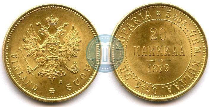 Picture 20 markkaa 1879 year S 