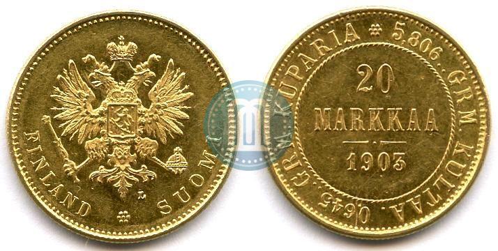 Picture 20 markkaa 1903 year L 