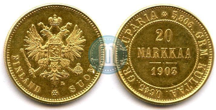 Picture 20 markkaa 1903 year L 