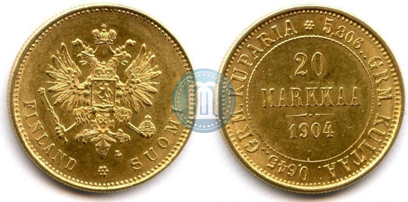 Picture 20 markkaa 1904 year L 