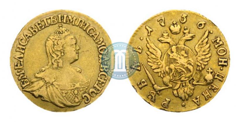 Фото 1 рубль 1756 года  