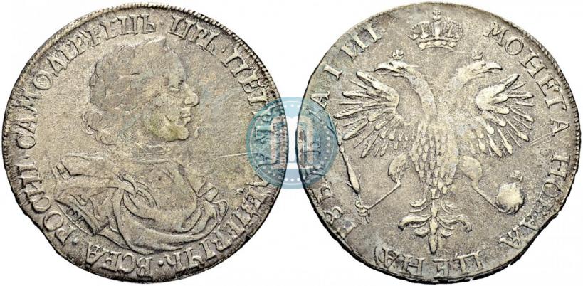 Фото 1 рубль 1718 года OK-L 