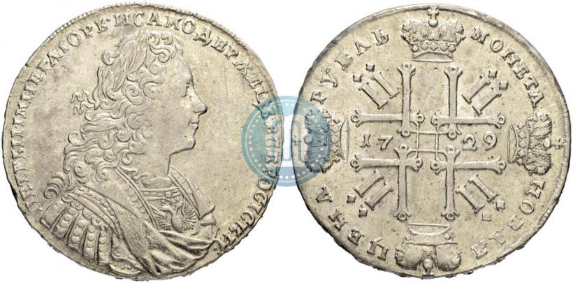 Фото 1 рубль 1729 года  "Тип 1728"