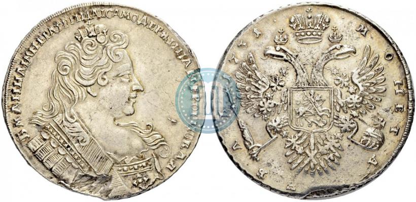 Picture 1 rouble 1731 year  