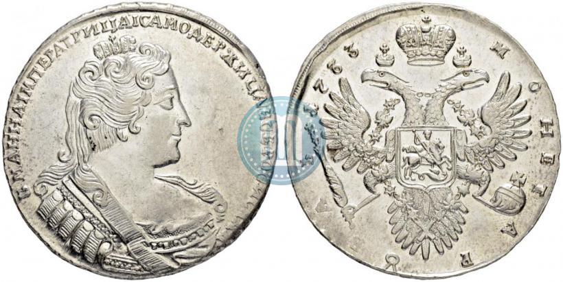 Фото 1 рубль 1733 года  