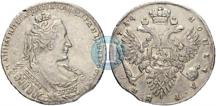 Picture 1 rouble 1734 year  "Type of 1732"
