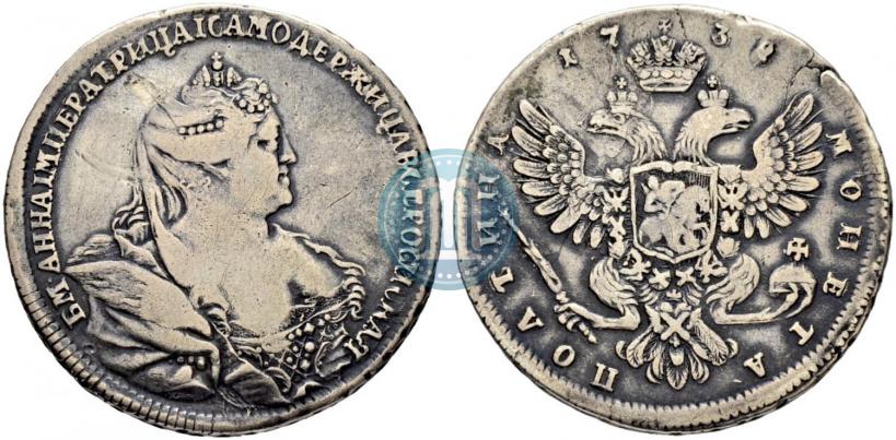 Picture Poltina 1738 year  "Moscow type"