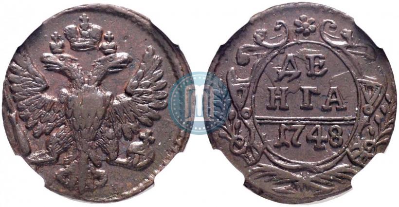 Фото Денга 1748 года  