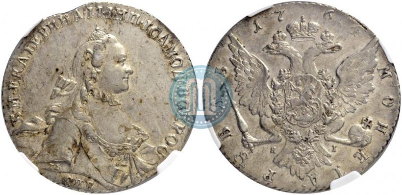 Picture 1 rouble 1764 year СПБ-ЯI 