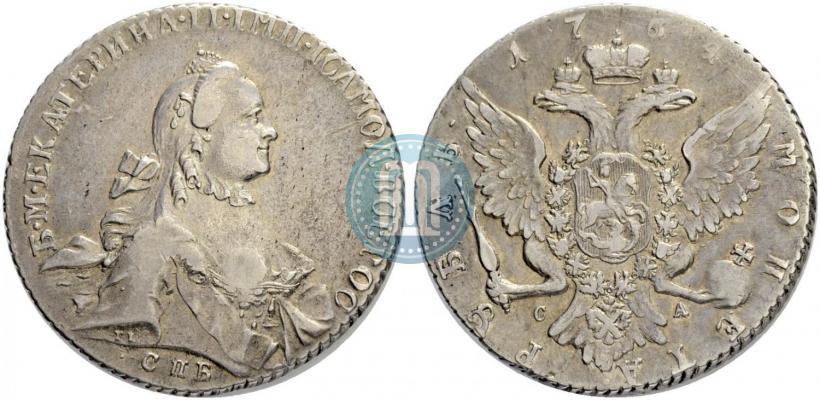 Picture 1 rouble 1764 year СПБ-СА 