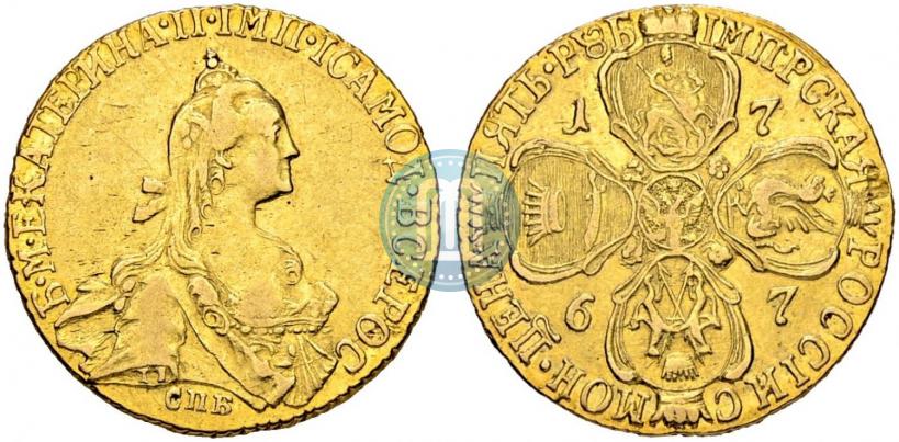 Фото 5 рублей 1767 года СПБ 