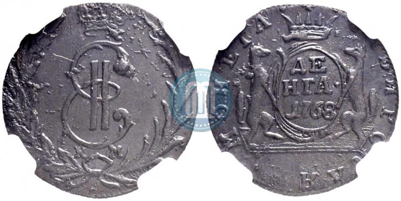 Фото Денга 1768 года КМ 