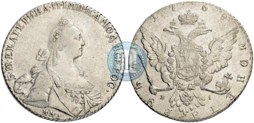 Фото 1 рубль 1769 года ММД-EI 