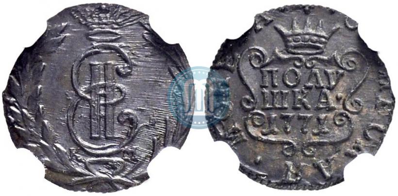 Фото Полушка 1771 года КМ 
