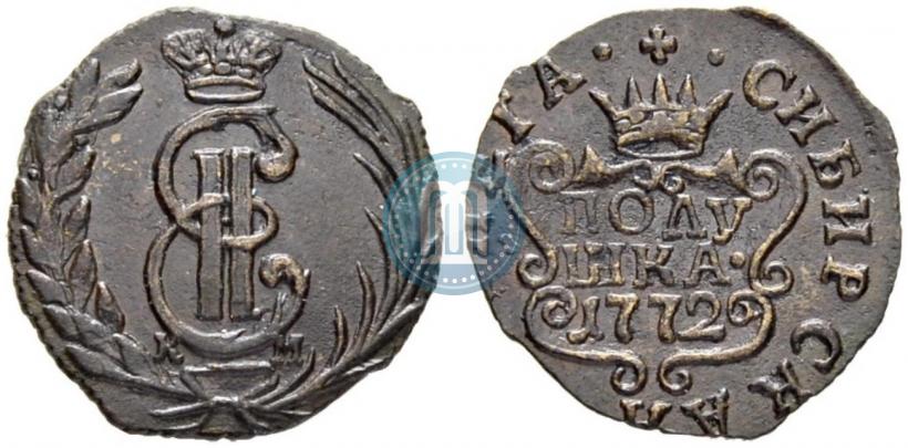Фото Полушка 1772 года КМ 