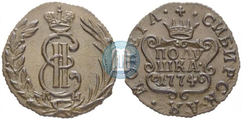 Фото Полушка 1774 года КМ 