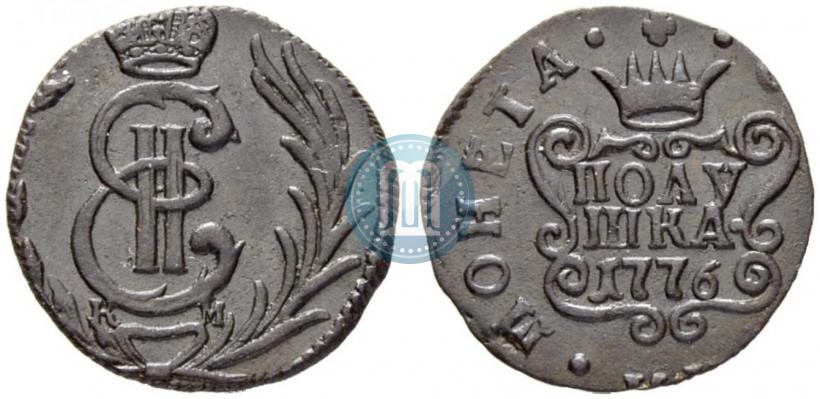 Фото Полушка 1776 года КМ 