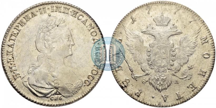 Picture 1 rouble 1777 year СПБ-ФЛ 