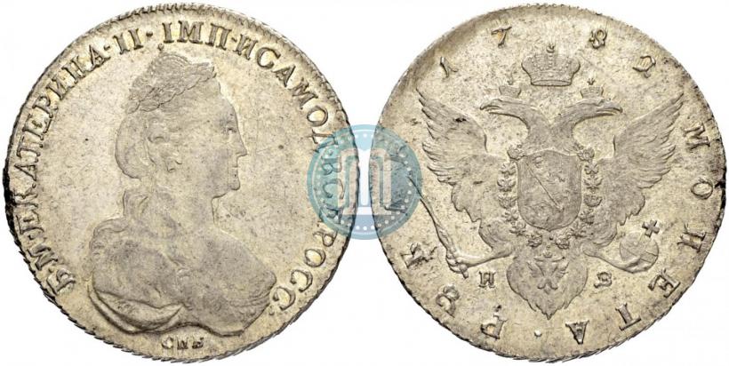 Picture 1 rouble 1782 year СПБ-ИЗ 