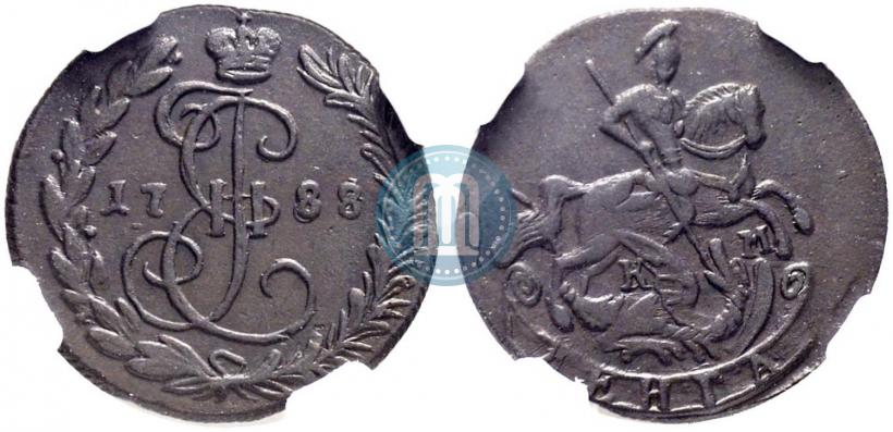 Фото Денга 1788 года КМ 