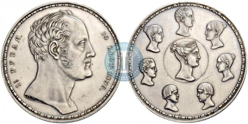 Picture 1,5 roubles - 10 złotych 1836 year П.У. "Family rouble"