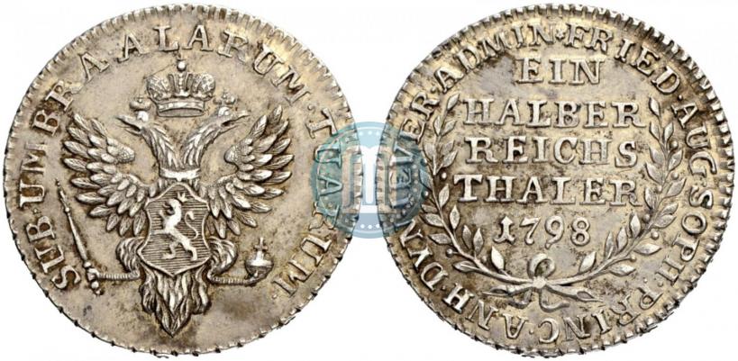 Picture Ein halber reichsthaler 1798 year  "Dutchy of Jever"