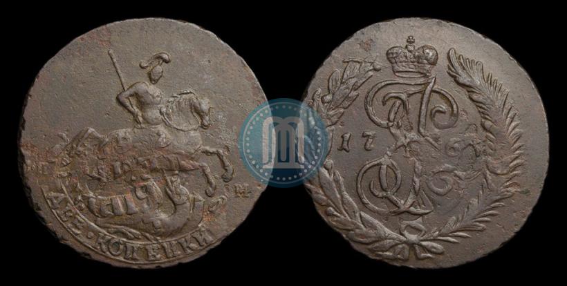 Фото 2 копейки 1766 года СПМ 