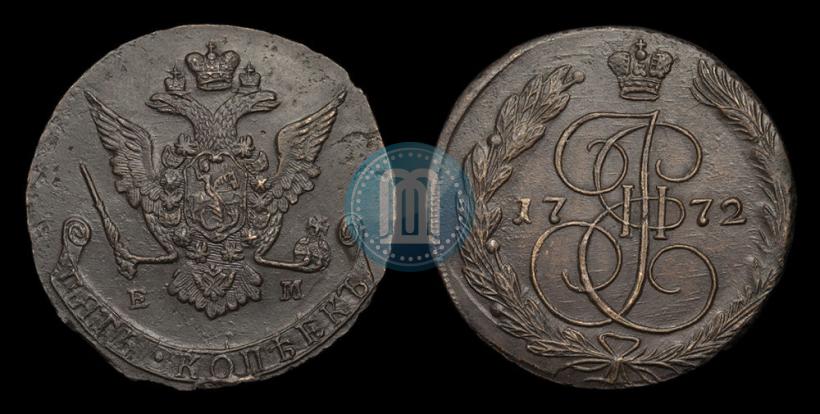 Фото 5 копеек 1772 года ЕМ 