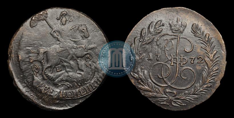 Фото 2 копейки 1772 года ЕМ 