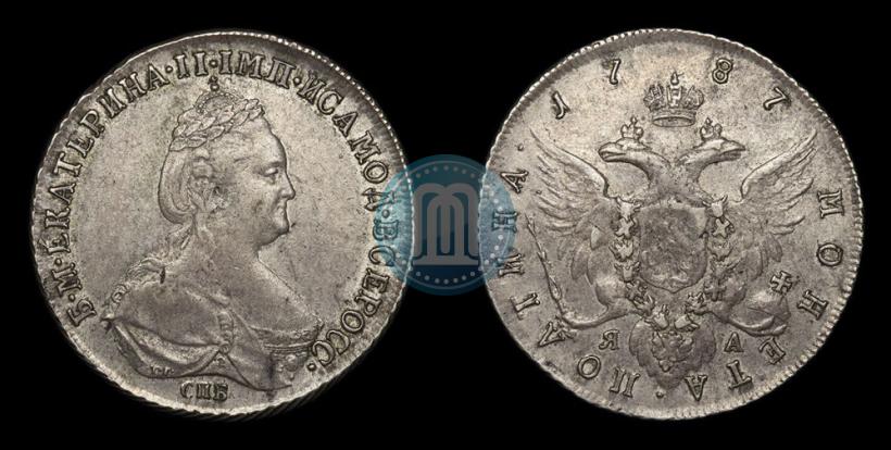 Фото Полтина 1787 года СПБ-ЯА 