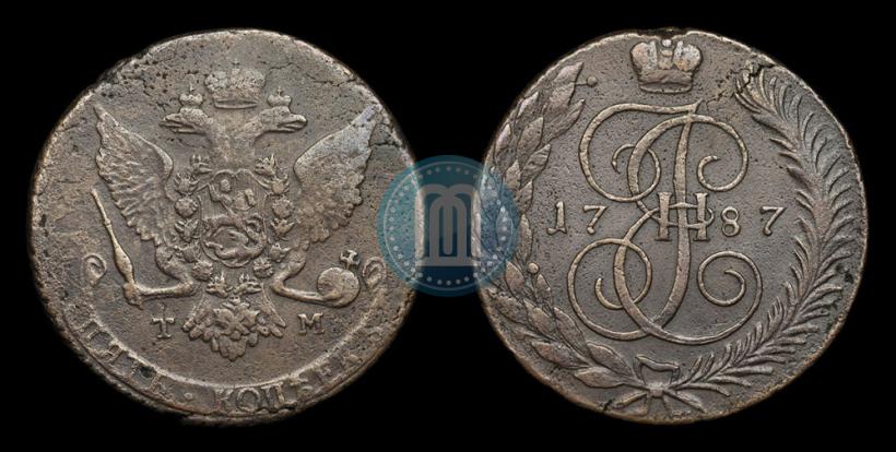 Picture 5 kopecks 1788 year ТМ 