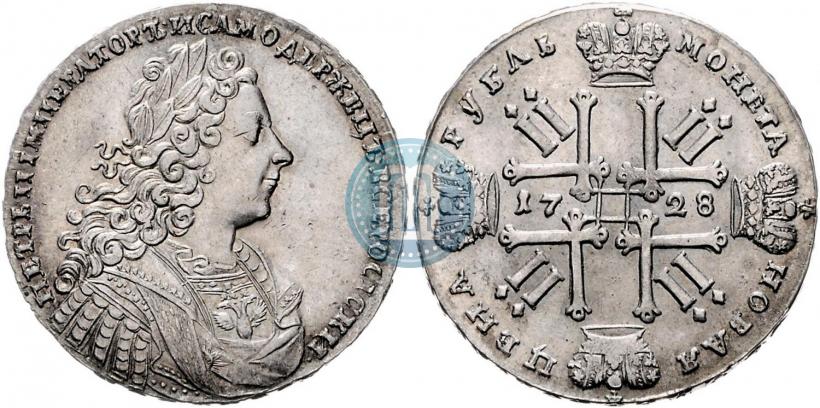 Picture 1 rouble 1728 year  "Type of 1728"