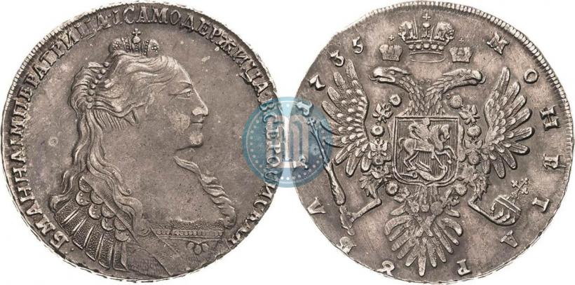 Picture 1 rouble 1735 year  