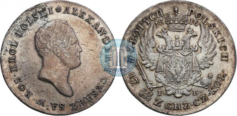 Picture 5 złotych 1816 year IB 