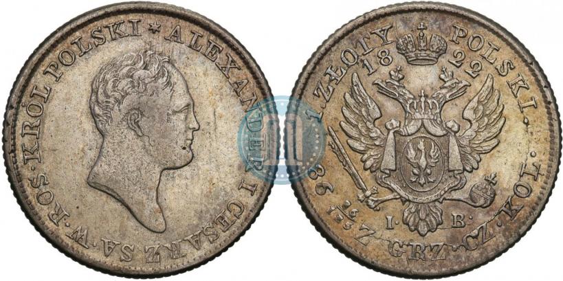 Picture 1 złoty 1822 year IB 