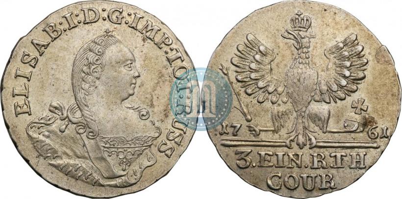 Picture 1/3 Thaler 1761 year  