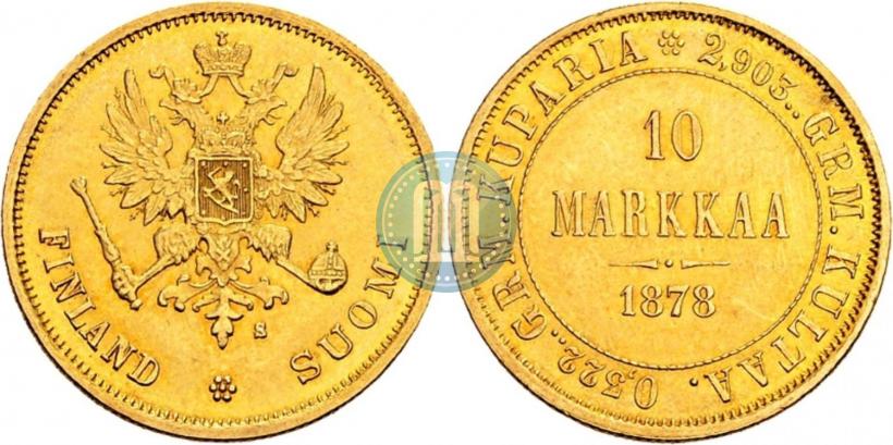 Picture 10 markkaa 1878 year S 