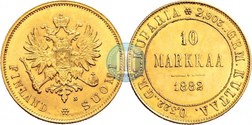 Picture 10 markkaa 1882 year S 