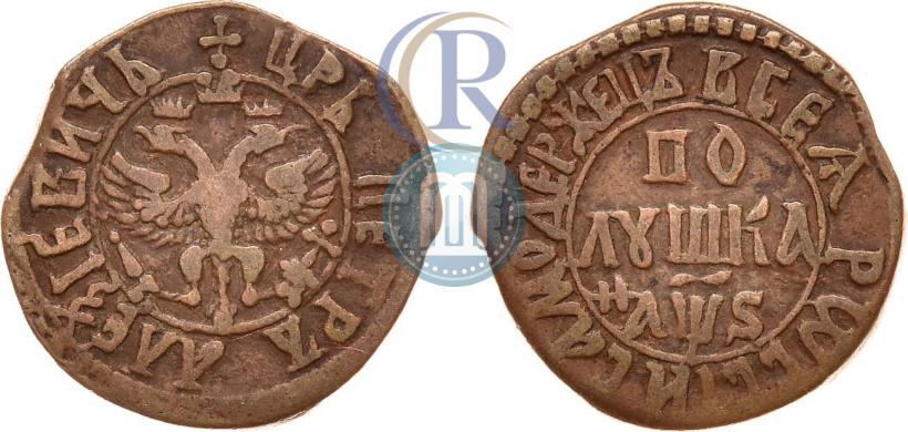 Фото Полушка 1706 года  