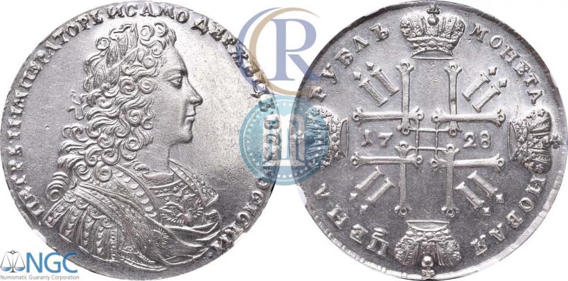 Picture 1 rouble 1728 year  "Type of 1728"