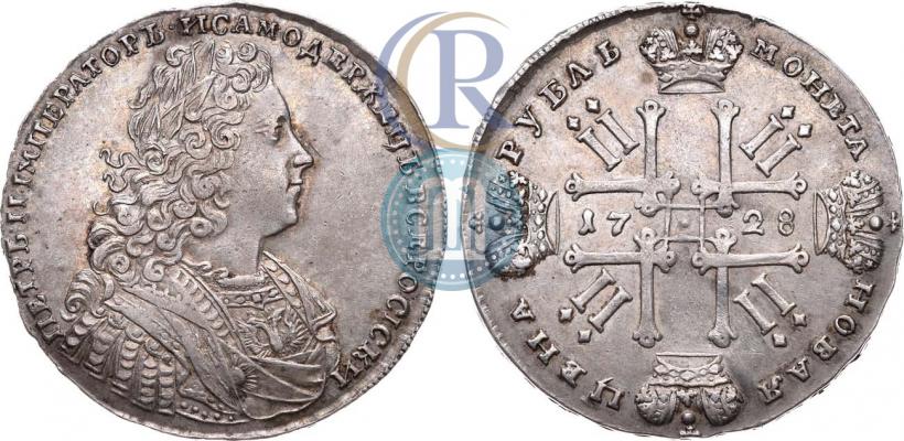 Фото 1 рубль 1728 года  "Тип 1728"