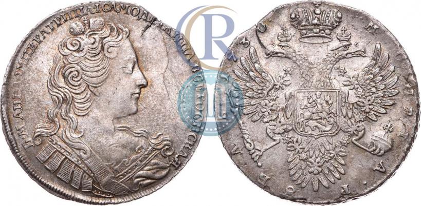 Фото 1 рубль 1730 года  