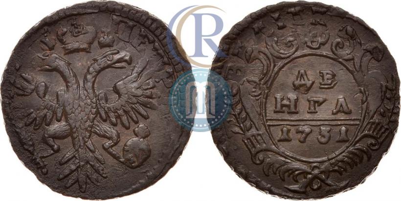 Фото Денга 1731 года  