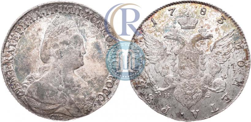 Picture 1 rouble 1783 year СПБ-ИЗ 