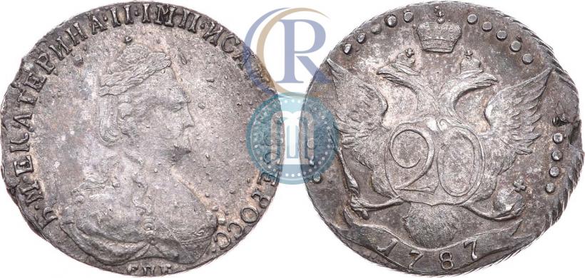 Фото 20 копеек 1787 года СПБ 