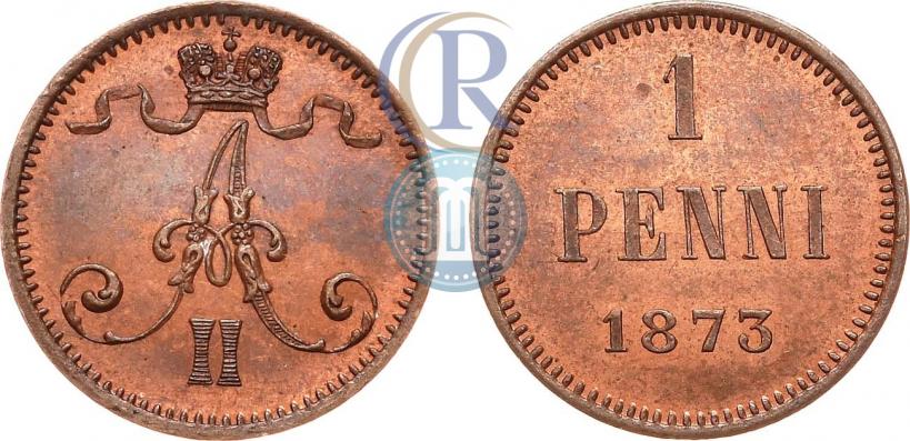 Picture 1 penni 1873 year  