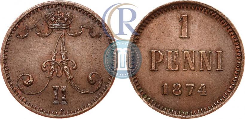 Picture 1 penni 1874 year  